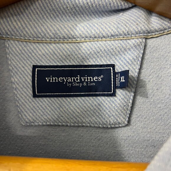 Vineyard Vines Men's Plush Blue Striped Long Sleeve 1/4 Zip Pullover 2023 - Picture 3 of 10